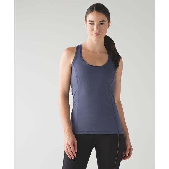Lululemon Women's Sculpt It Singlet Racerback Tank in Greyvy No‎ Size Dot - Picture 1 of 7